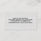 ダークウッドのグレインテクスチャ 名刺 (裏面)