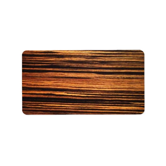 ダークウッドのベニヤ ラベル (正面)