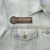 ダークウッドのルック名のタイトルカスタムロゴ 名札 (インサイチュ)