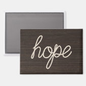 ダークウッドのHOPEロープテキスト マグネット (正面/裏面)