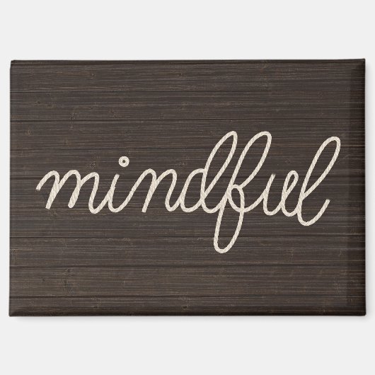 ダークウッドのMINDFUL テキストロープ マグネット (正面)