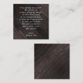 ダークウッドカスタムのカードを望むバルク エンクロージャーカード (正面/裏面)