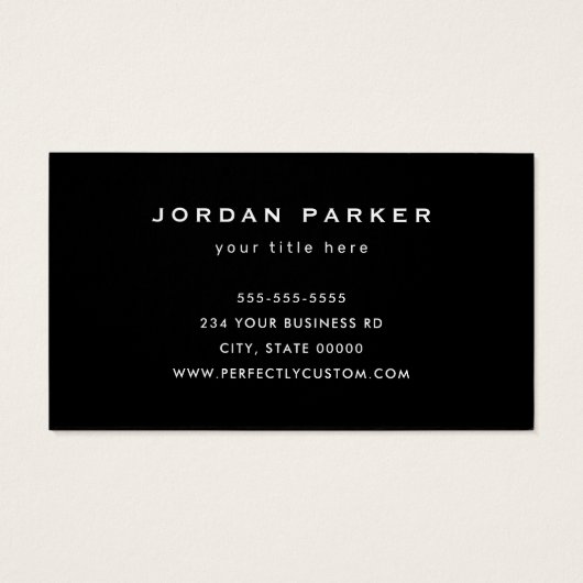 ダークウッドカスタムグレインのロゴ名刺 (裏面)