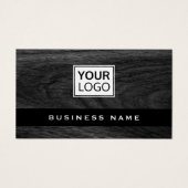 ダークウッドカスタムグレインのロゴ名刺 (正面)
