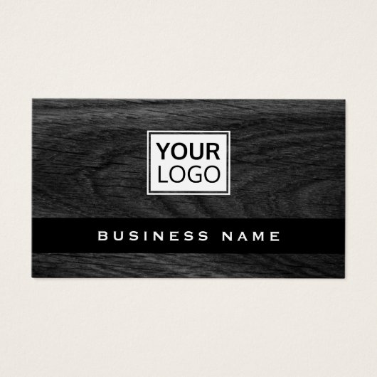 ダークウッドカスタムグレインのロゴ名刺 (正面)