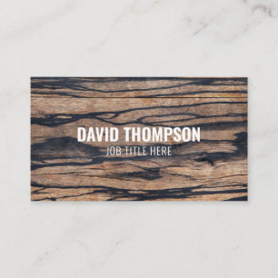 ダークウッドカーペンタープロフェッショナルビルダーウッドワーク 名刺