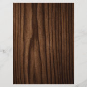 ダークウッドツリーカントリーウェディングテーブルメニュー メニュー (裏面)