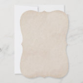 ダークウッドヒマワリブライダルシャワー招待 招待状 (裏面)