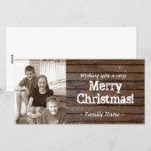 ダークウッドフォトクリスマスカード シーズンカード (正面/裏面)