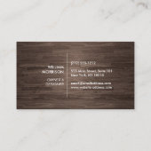 ダークウッドモダンにアーキテクチャブロックロゴII 名刺 (裏面)