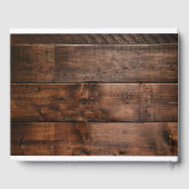 ダークウッドヴィンテージ結婚式の写真 ゲストブック (裏面)