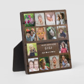 ダークウッド私たちはあなたを愛するGigi 14フォトコラージュ フォトプラーク (正面)