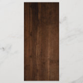 ダークウッド素朴ア結婚ントラーのメニュー メニュー (裏面)