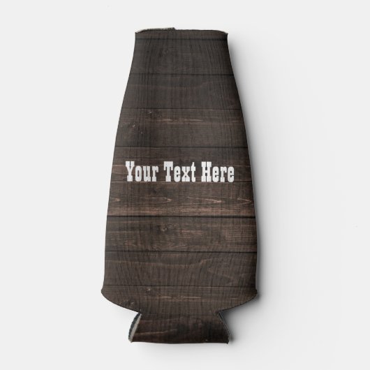 ダークウッド素朴カントリーウエスタンルック ボトルクーラー (正面)