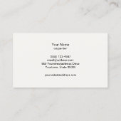 ダークウッド素朴木工 名刺 (裏面)