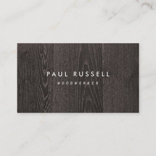ダークウッド素朴木工 名刺 (正面)