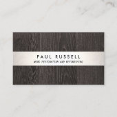 ダークウッド素朴木木木工及び床材 名刺 (正面)