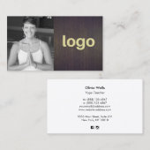 ダークウッド追加ロゴのフォトカード 名刺 (正面/裏面)