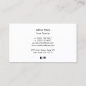 ダークウッド追加ロゴのフォトカード 名刺 (裏面)