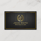 ダークウッド金ゴールドスケール弁護士/弁護士名刺 名刺 (正面)