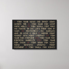 ダークウッド30" x 20" Canvas Wrapの10コマンド キャンバスプリント