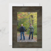 ダークウッド セーブ・ザ・デート フォト ラック ピンク ハイドランジア 招待状 (裏面)