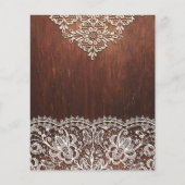 ダークウッド&手の込んだホワイトレーススクラップブック紙 (正面)