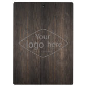 ダークウードグレインのクラシックにロゴを追加 クリップボード (裏面)