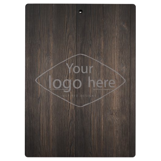 ダークウードグレインのクラシックにロゴを追加 クリップボード (裏面)