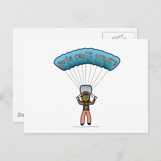 ダークウーマンスカイダイビング ポストカード (正面/裏面)