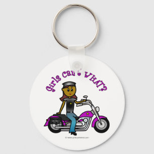 ダークウーマンバイクもしくは自転車に乗る人 キーホルダー