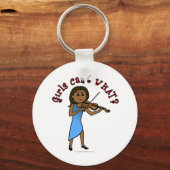 ダークウーマン遊ズヴァイオリン キーホルダー (正面)