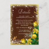 ダークウ素朴ィードイエローフローラ結婚ズ詳細 エンクロージャーカード (正面)