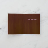 ダークウ素朴ィードパープルフローラサンキューカード カード (内部)