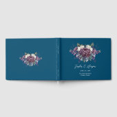 ダークエスティ結婚ゴシックの花束 ゲストブック (全面)