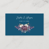 ダークエスティ結婚ゴシックの花束 プレイスカード (裏面)