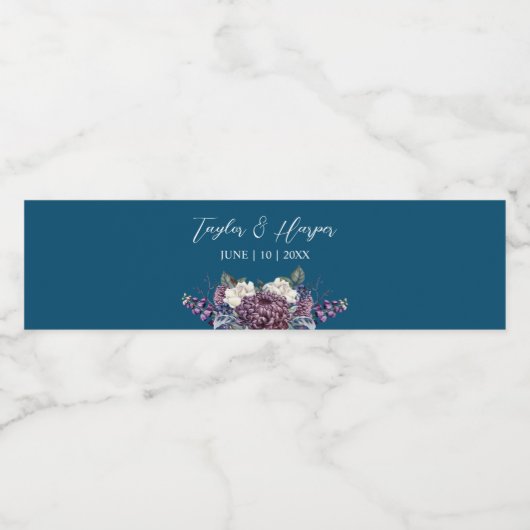 ダークエスティ結婚ゴシックの花束 ペットボトルラベル (シングルラベル)