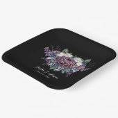 ダークエスティ結婚ゴシックの花束 ペーパープレート (傾斜あり)