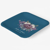 ダークエスティ結婚ゴシックの花束 ペーパープレート (傾斜あり)