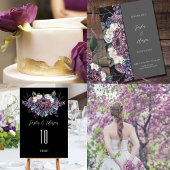 ダークエスティ結婚ゴシックの花束 招待状