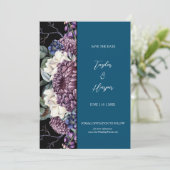 ダークエスティ結婚ゴシックの花束 招待状 (スタンド正面)