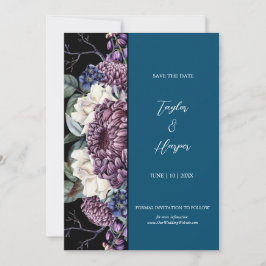 ダークエスティ結婚ゴシックの花束 招待状