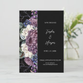 ダークエスティ結婚ゴシックの花束 招待状 (スタンド正面)