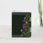 ダークエステエレガントティックヴィンテージフローラ 招待状 (裏面)