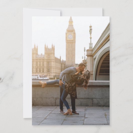 ダークエステティックフローラ保存の日付 – 赤と黒 招待状 (裏面)