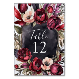 ダークエステティックフローラ水色テーブル番号 テーブルナンバー