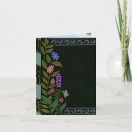 ダークエステティック エレガント ヴィンテージ ボタニカル フラワーリング 招待状