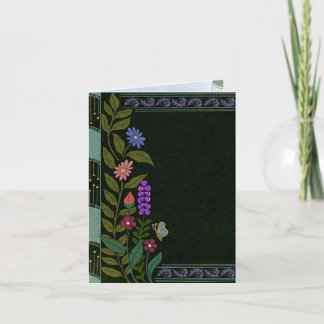 ダークエステティック エレガント ヴィンテージ ボタニカル フラワーリング 招待状