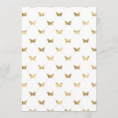 ダークエメラルドと金ゴールドフローラブライダルシャワー アドバイスカード (裏面)