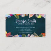 ダークエメラルドの結晶と宝石を癒す 名刺 (裏面)